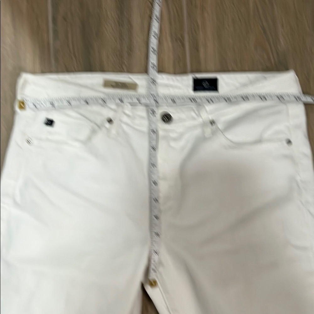 AG Adriano Goldschmidt Vintage White Jeans Prima Mid-Rise Cigarette Slim Skinny - Picture 7 of 15